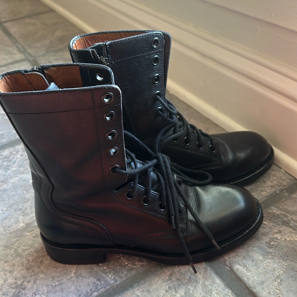 Redone Western lace combat moto re/done boots 37